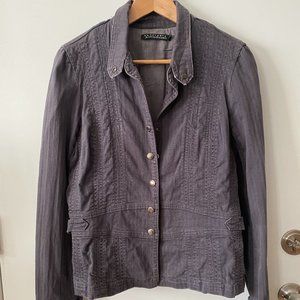 Women's Sanctuary for Anthropologie Navy Blue Jacket Sz. L